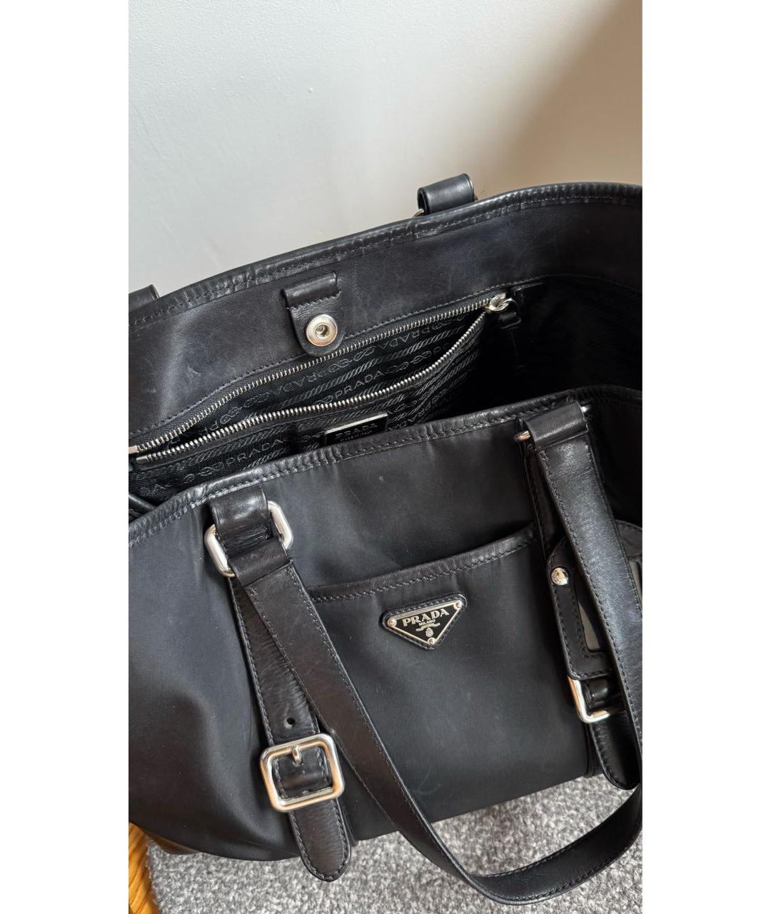 PRADA Черная сумка тоут, фото 4