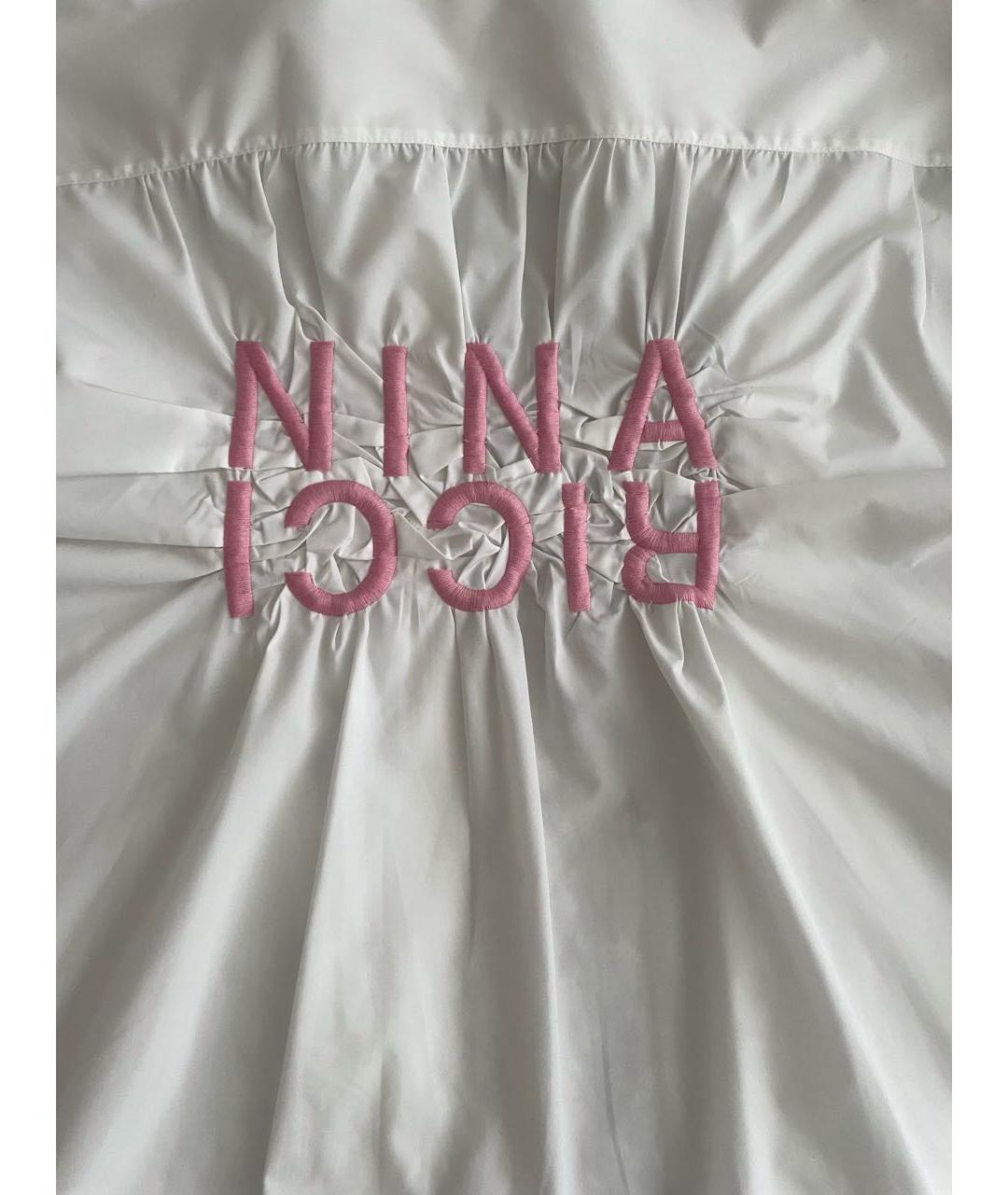 NINA RICCI Белая полиэстеровая рубашка, фото 5