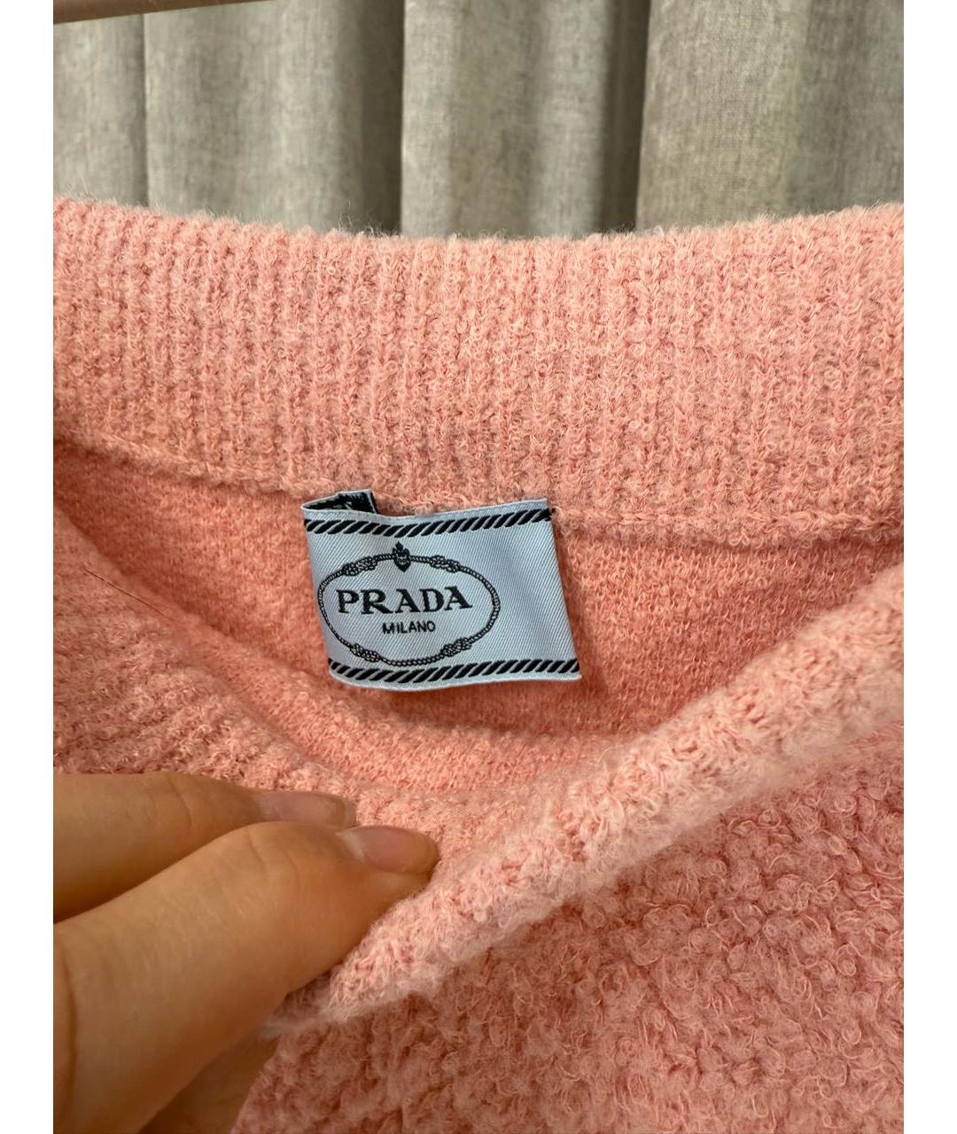 PRADA Розовая юбка миди, фото 2