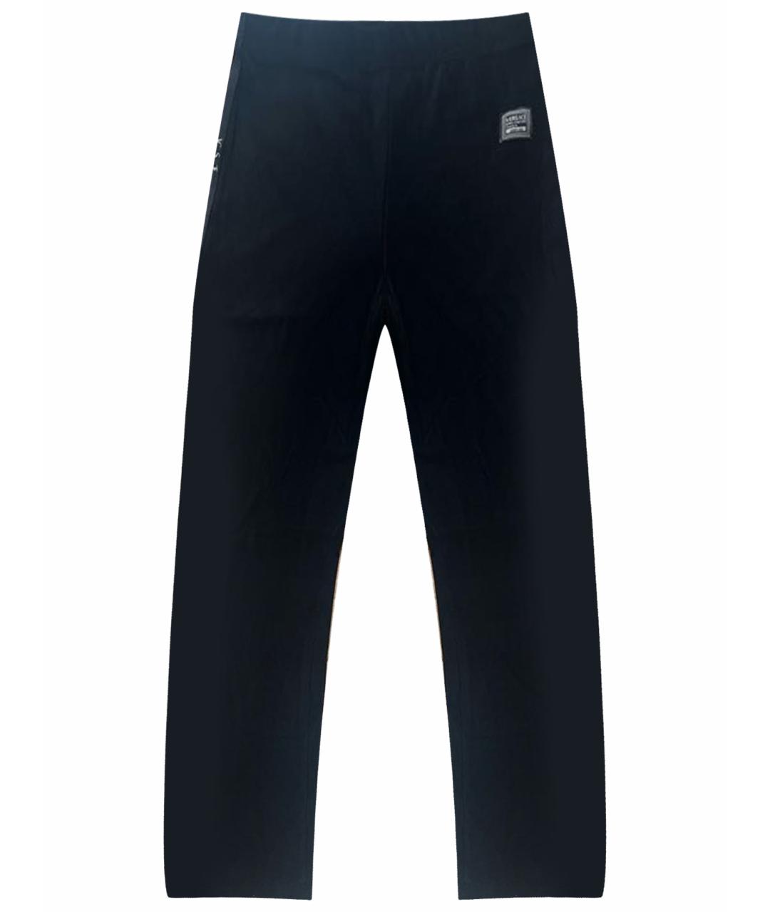 VERSACE JEANS COUTURE Черные синтетические леггинсы и велосипедки, фото 1