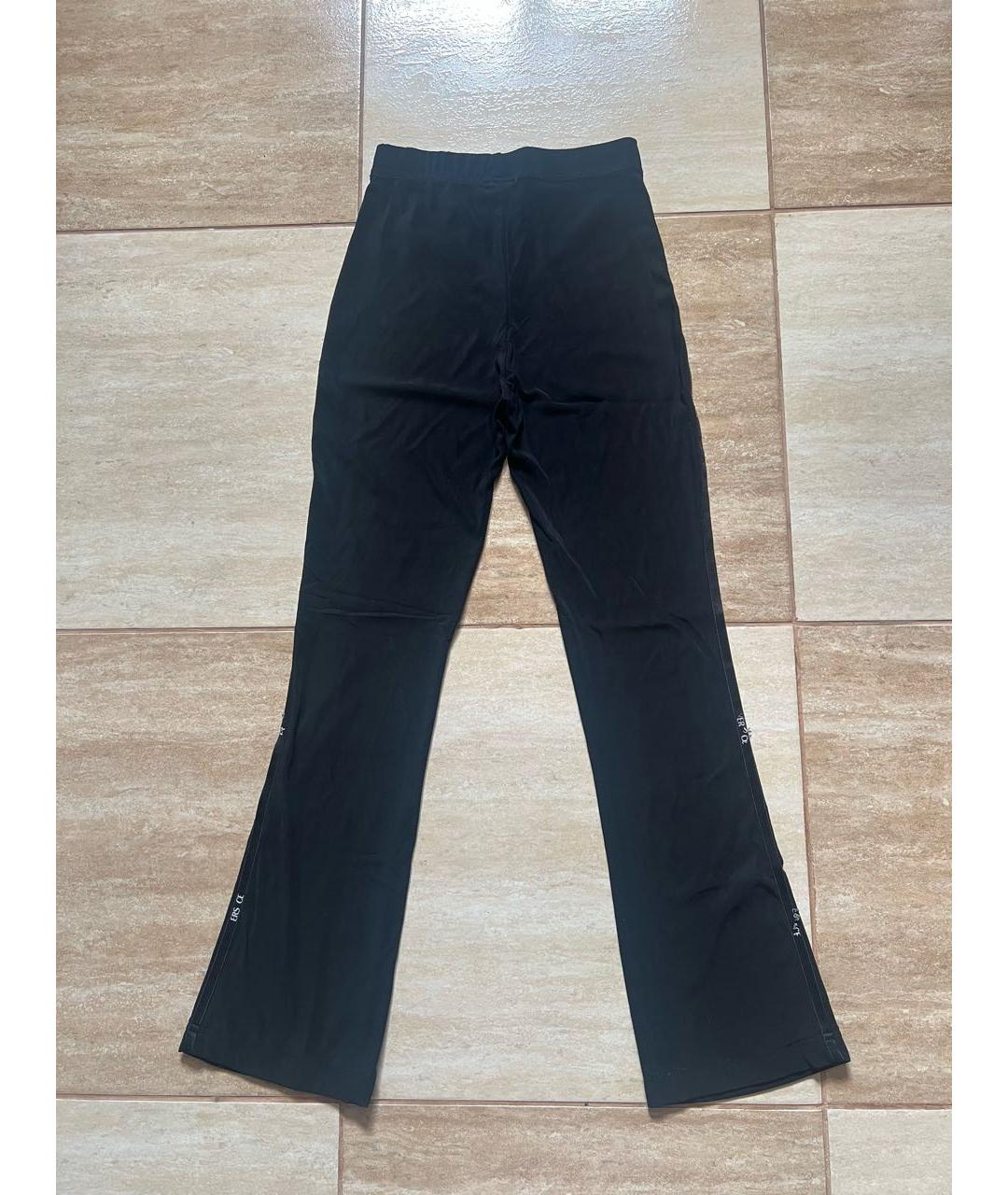 VERSACE JEANS COUTURE Черные синтетические леггинсы и велосипедки, фото 2