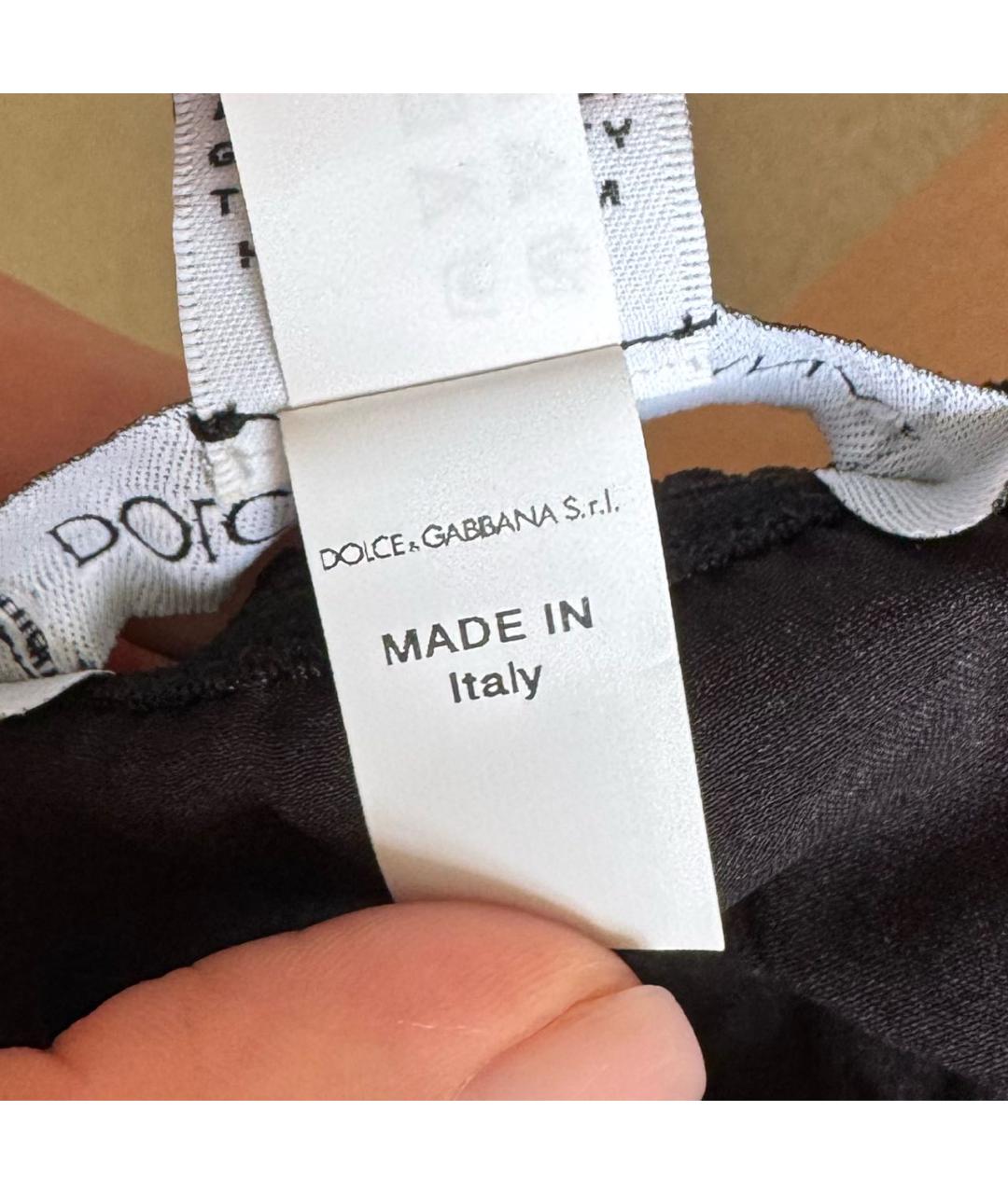DOLCE&GABBANA Черная пижамы и сорочки, фото 3