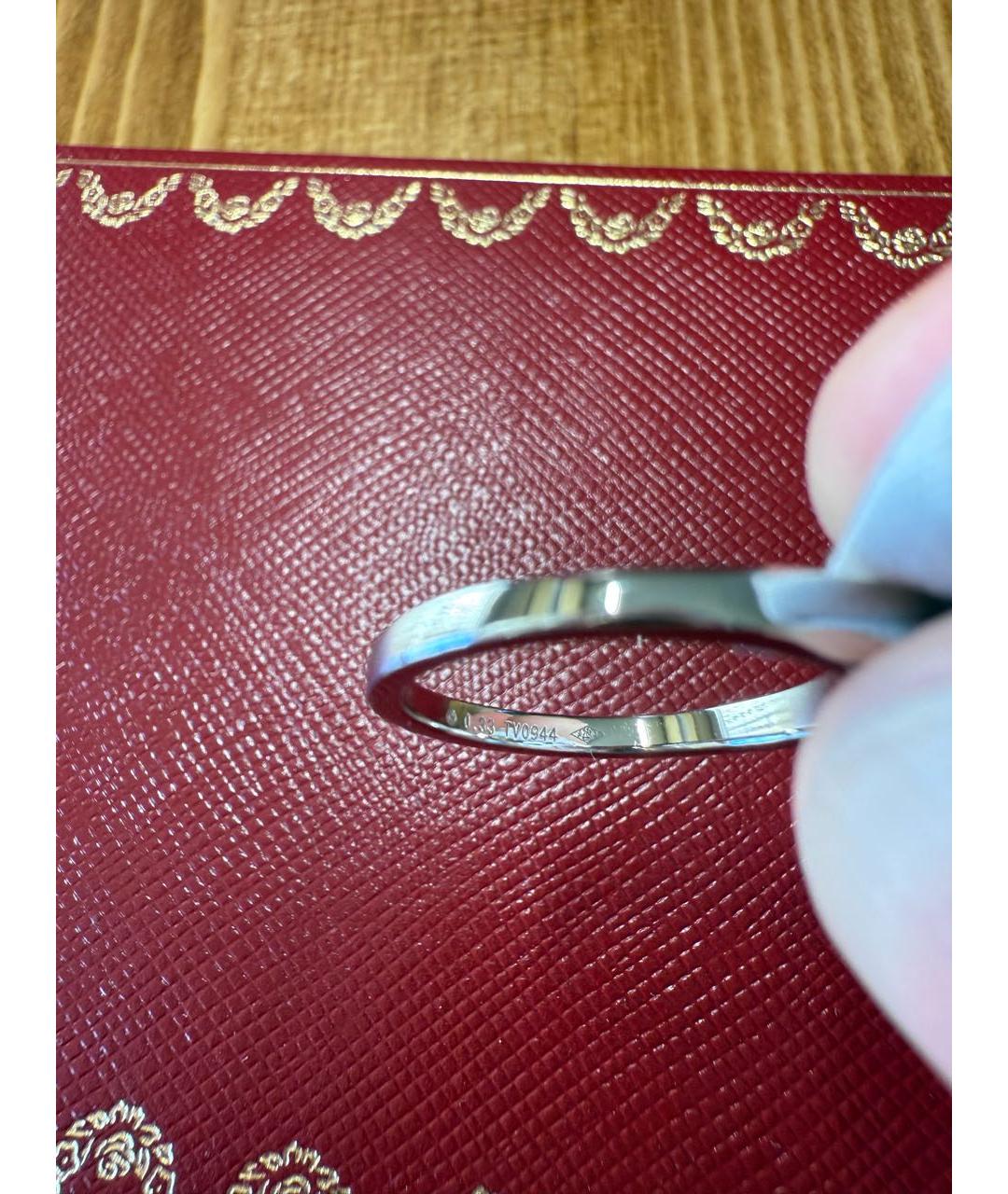 CARTIER Белое платиновое кольцо, фото 4