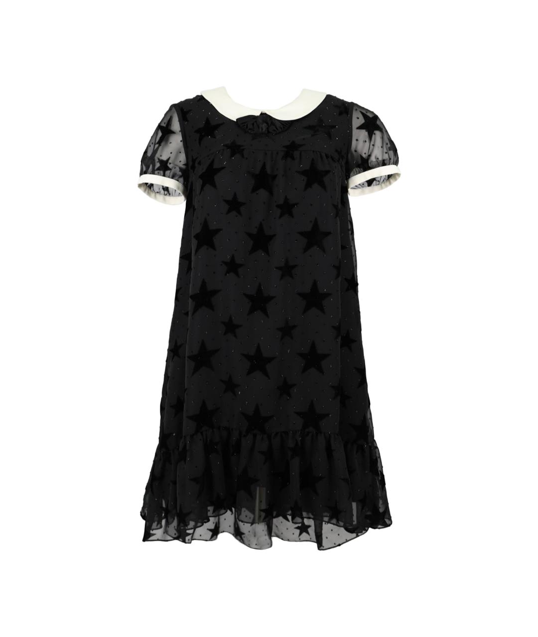 SAINT LAURENT Черное полиэстеровое повседневное платье, фото 6