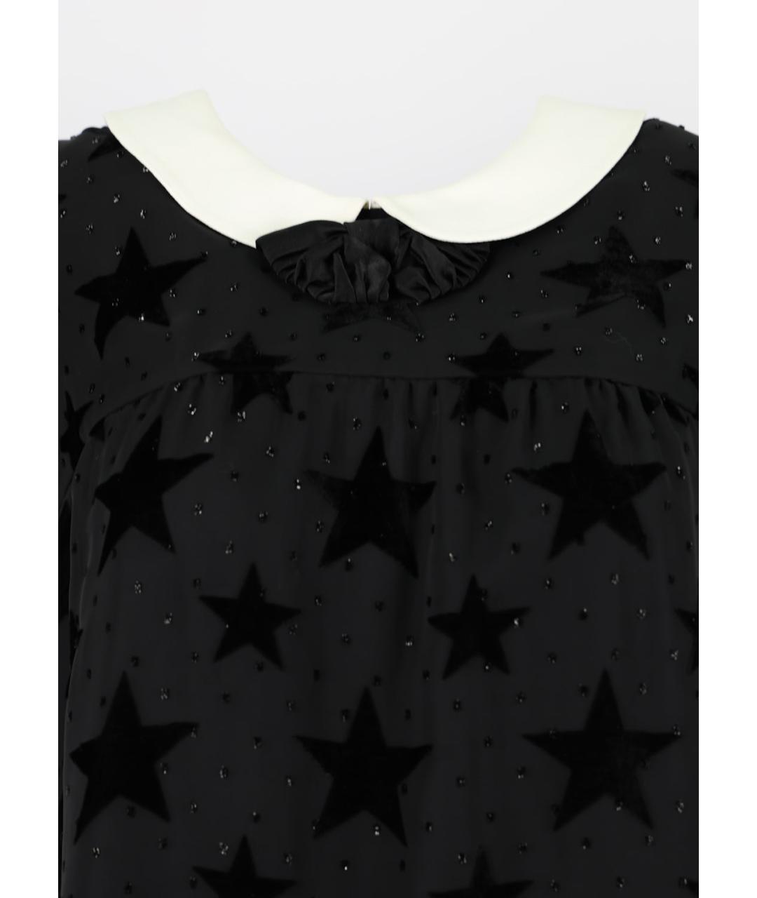 SAINT LAURENT Черное полиэстеровое повседневное платье, фото 3