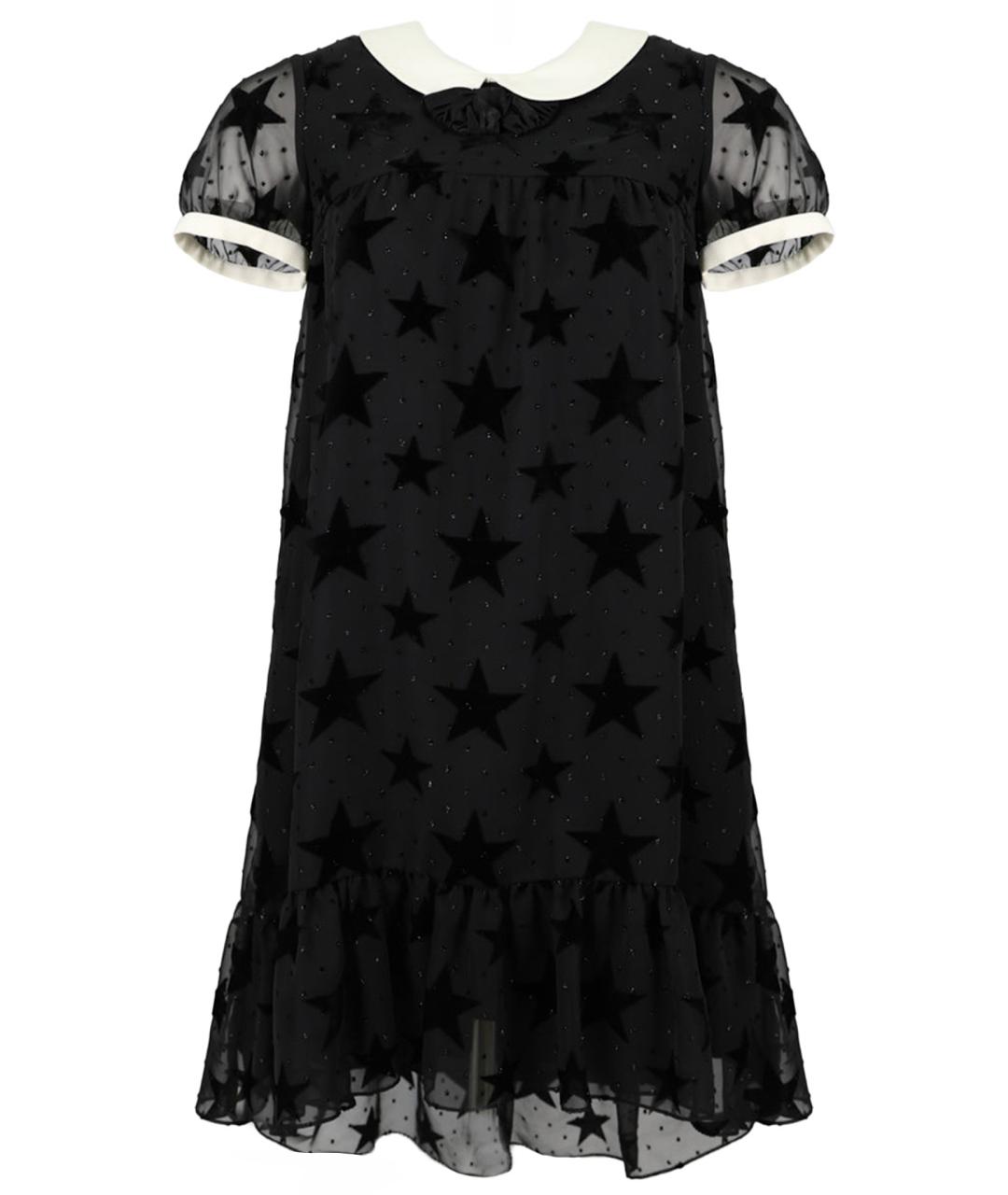 SAINT LAURENT Черное полиэстеровое повседневное платье, фото 1