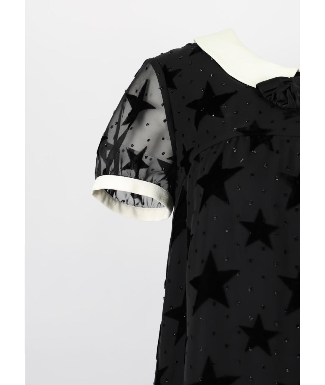 SAINT LAURENT Черное полиэстеровое повседневное платье, фото 2