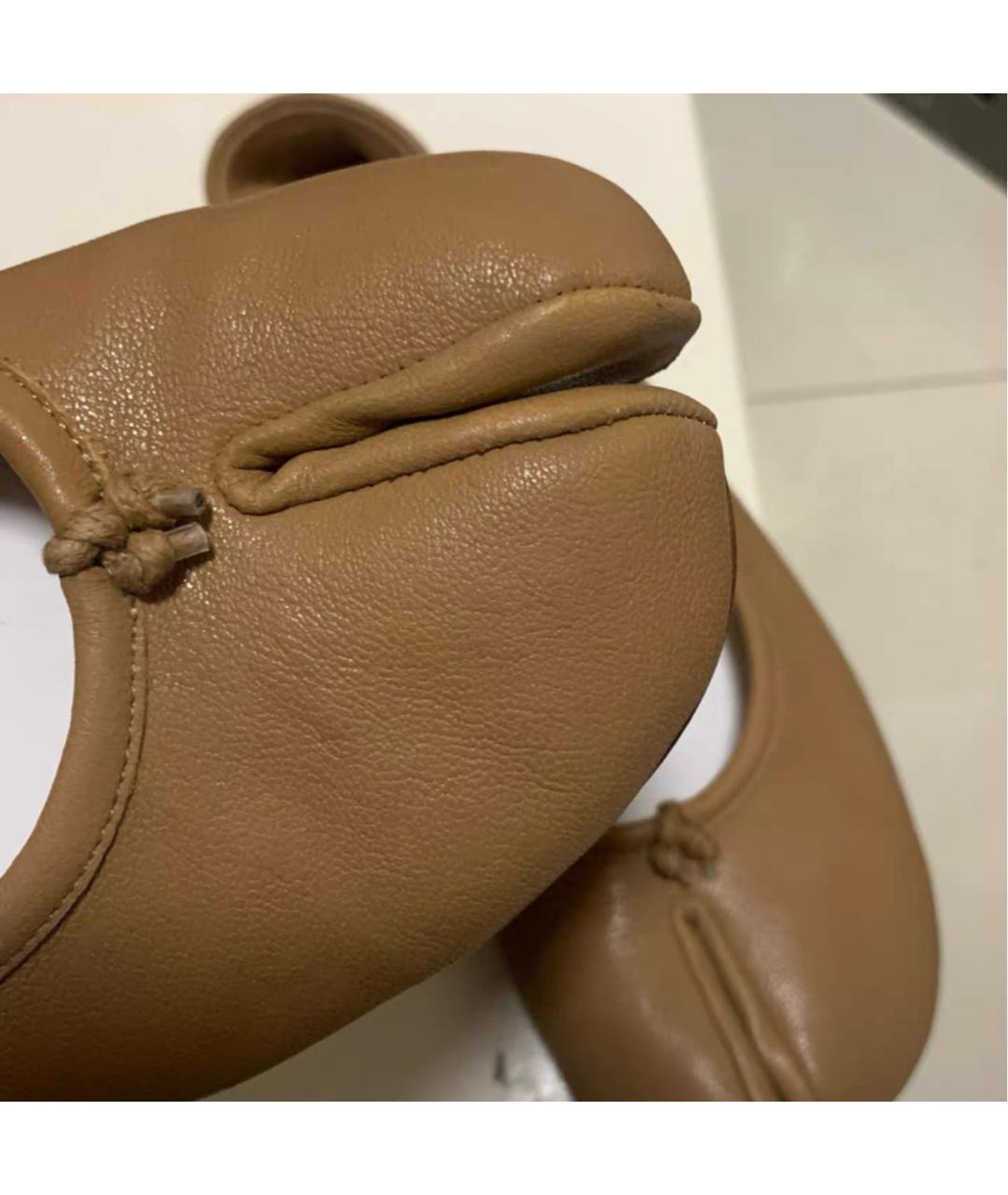 MAISON MARGIELA Коричневые кожаные балетки, фото 3