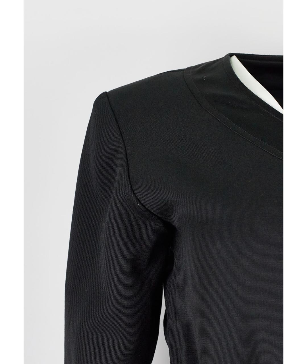 SAINT LAURENT Черное шерстяное повседневное платье, фото 2