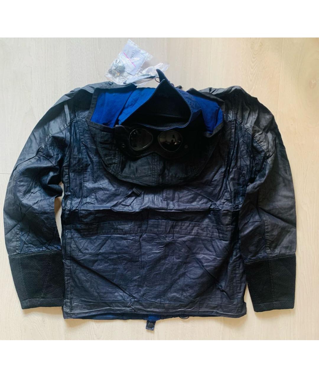 CP COMPANY Темно-синяя льняная куртка, фото 2