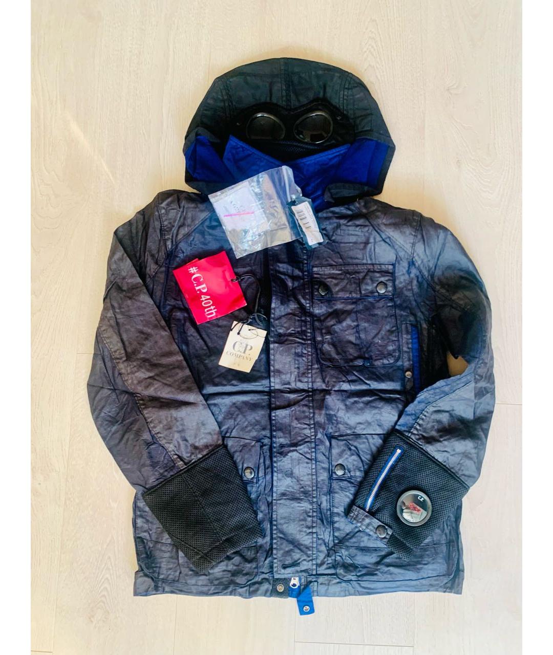 CP COMPANY Темно-синяя льняная куртка, фото 6