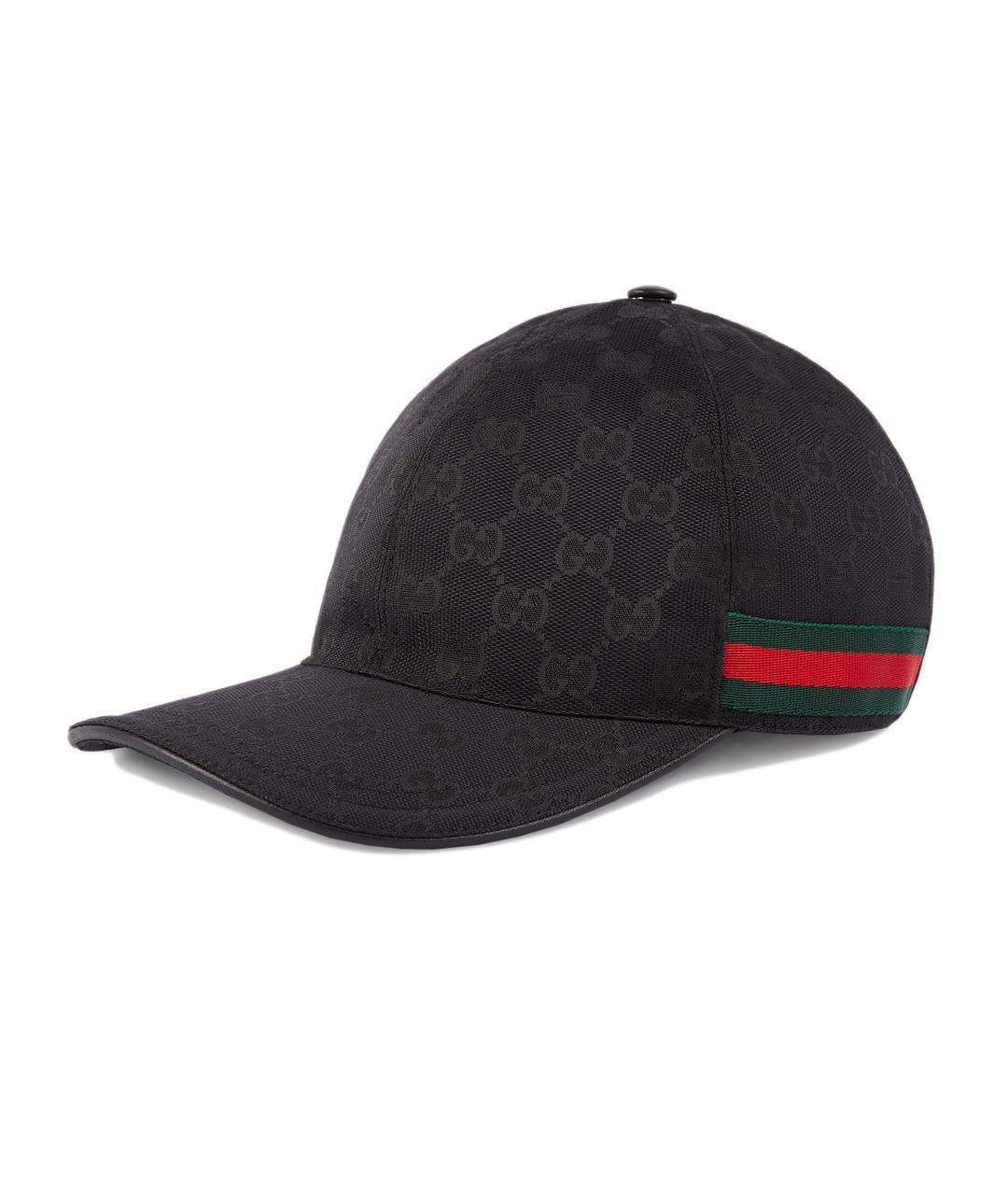 GUCCI Черная синтетическая кепка/бейсболка, фото 1
