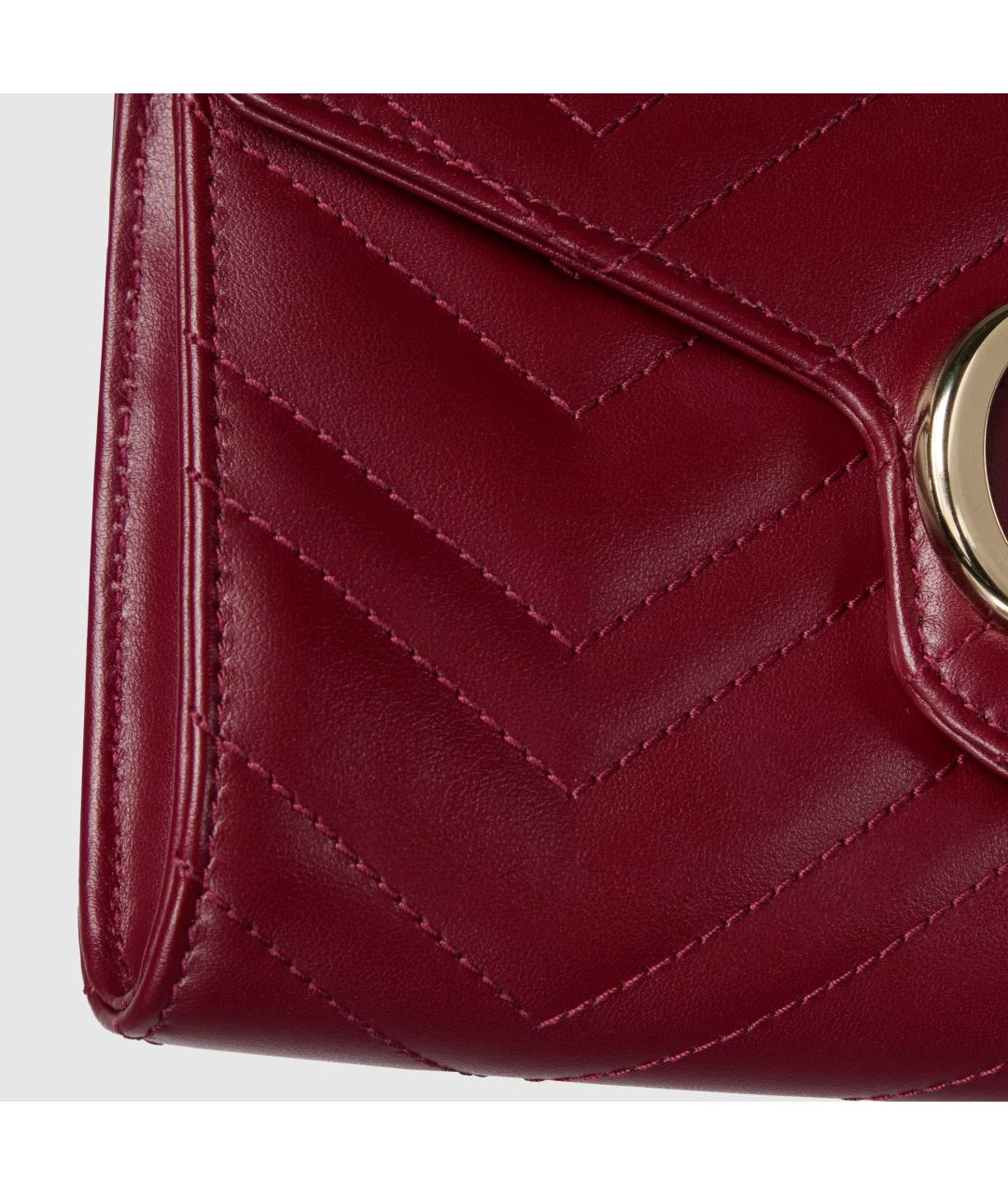 GUCCI Красная кожаная сумка через плечо, фото 9