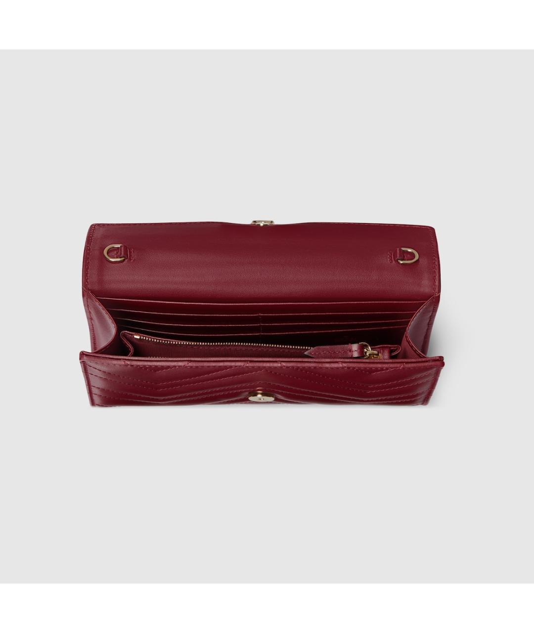 GUCCI Красная кожаная сумка через плечо, фото 8