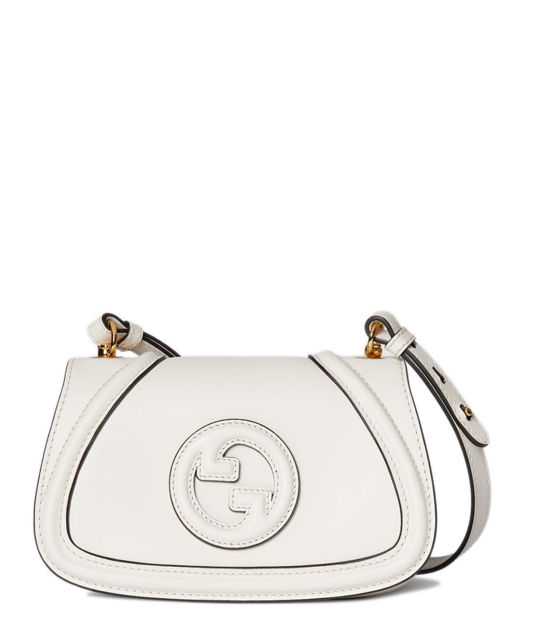 GUCCI Белая кожаная сумка через плечо, фото 1