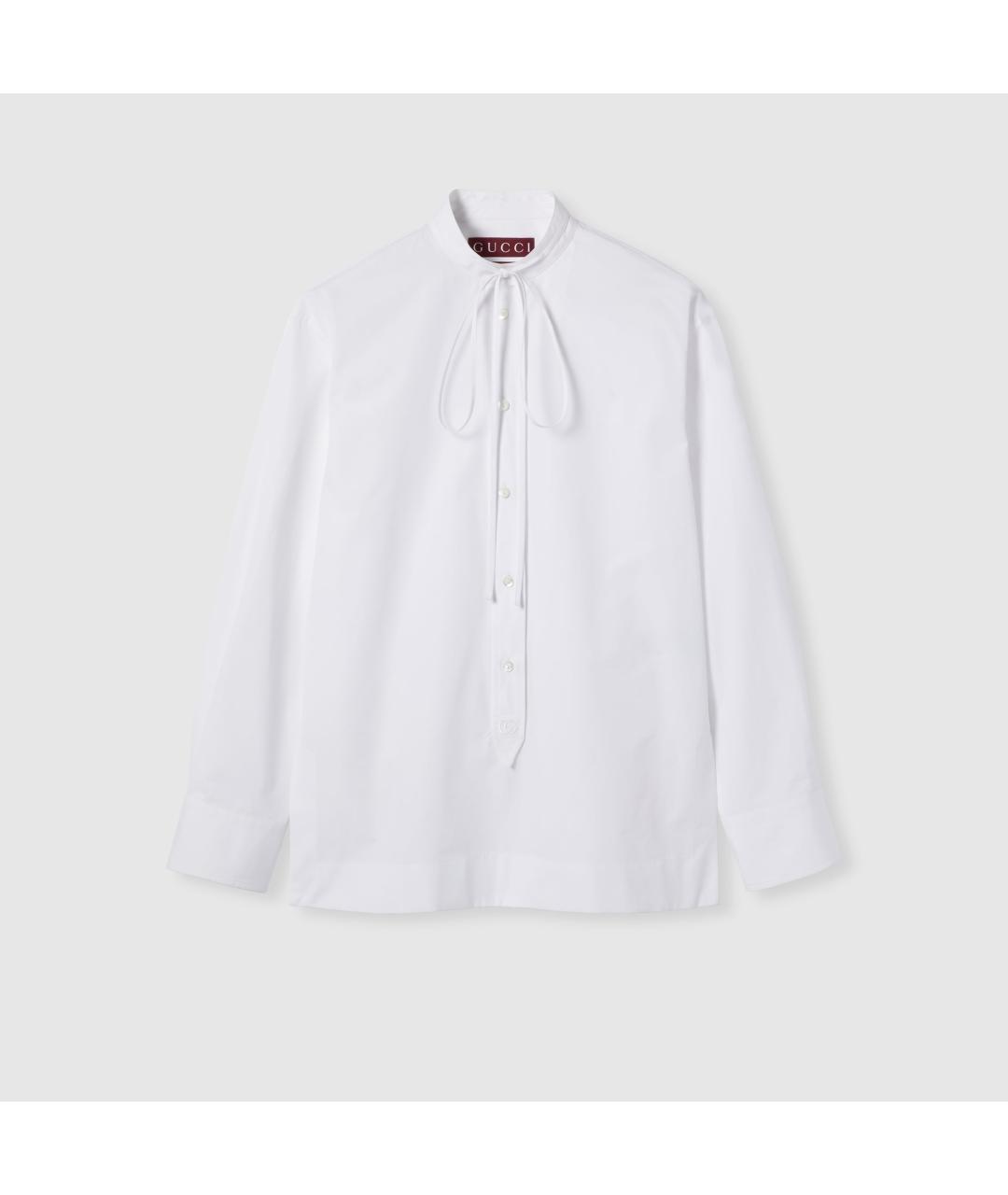 GUCCI Белая хлопковая рубашка, фото 3