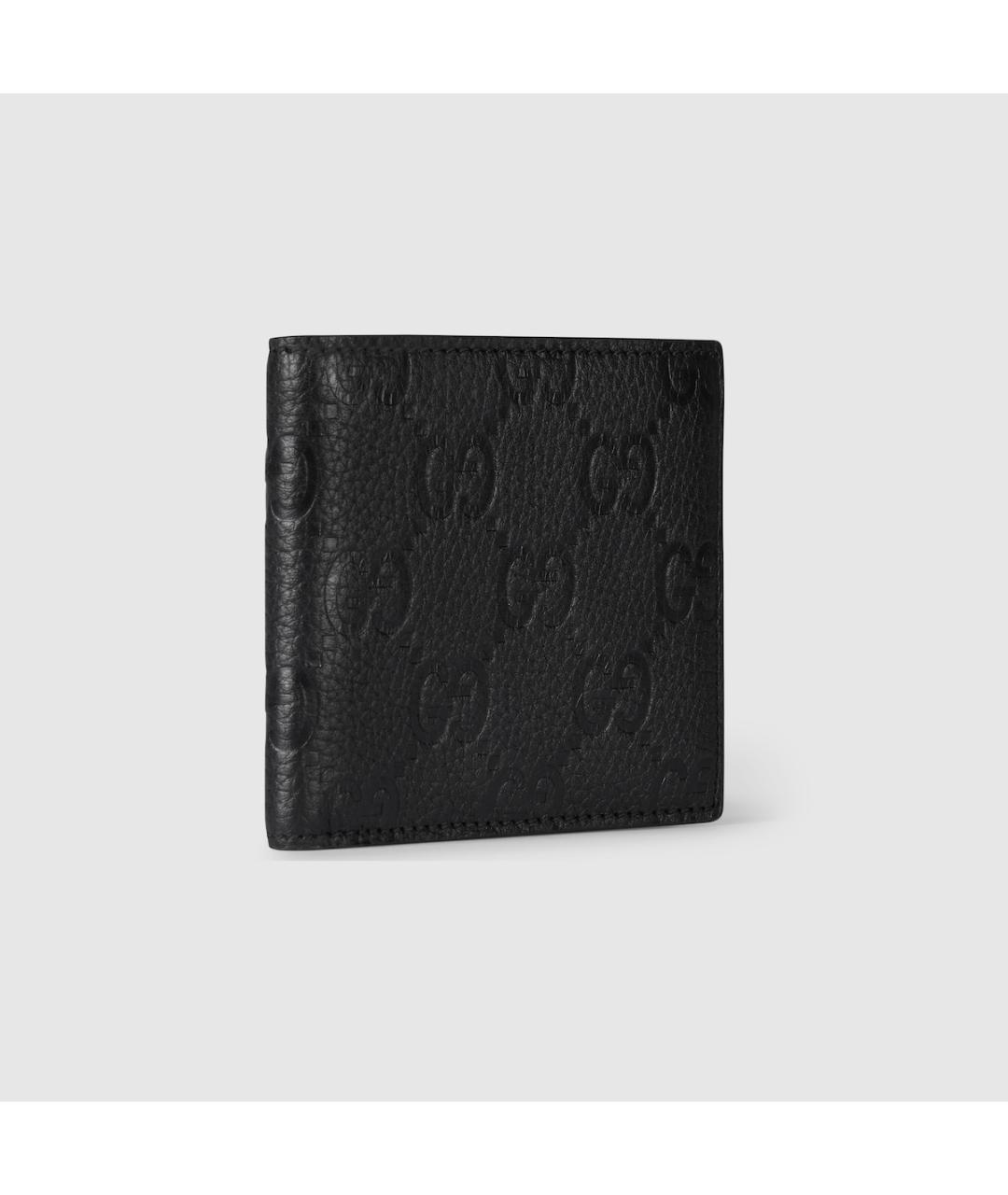 GUCCI Черный кожаный кошелек, фото 3