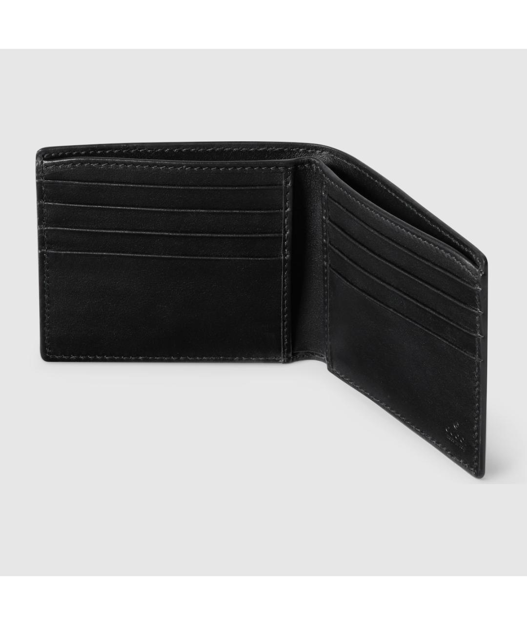 GUCCI Черный кожаный кошелек, фото 4