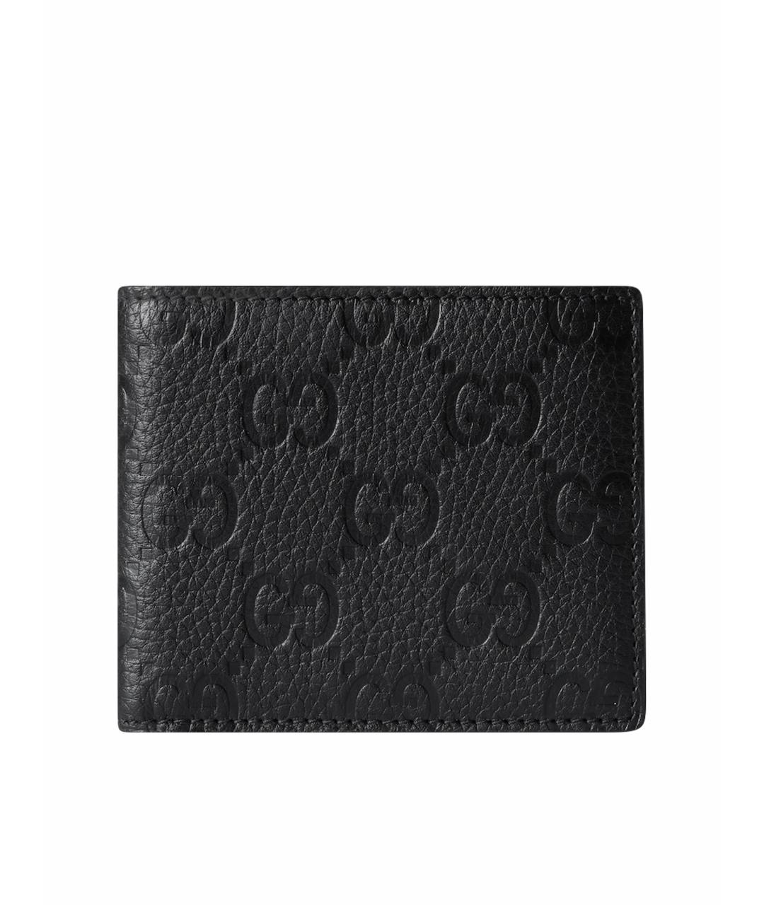 GUCCI Черный кожаный кошелек, фото 1