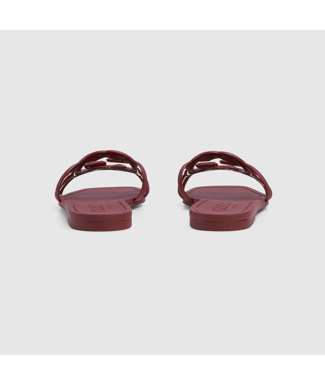 GUCCI Красные шлепанцы, фото 4