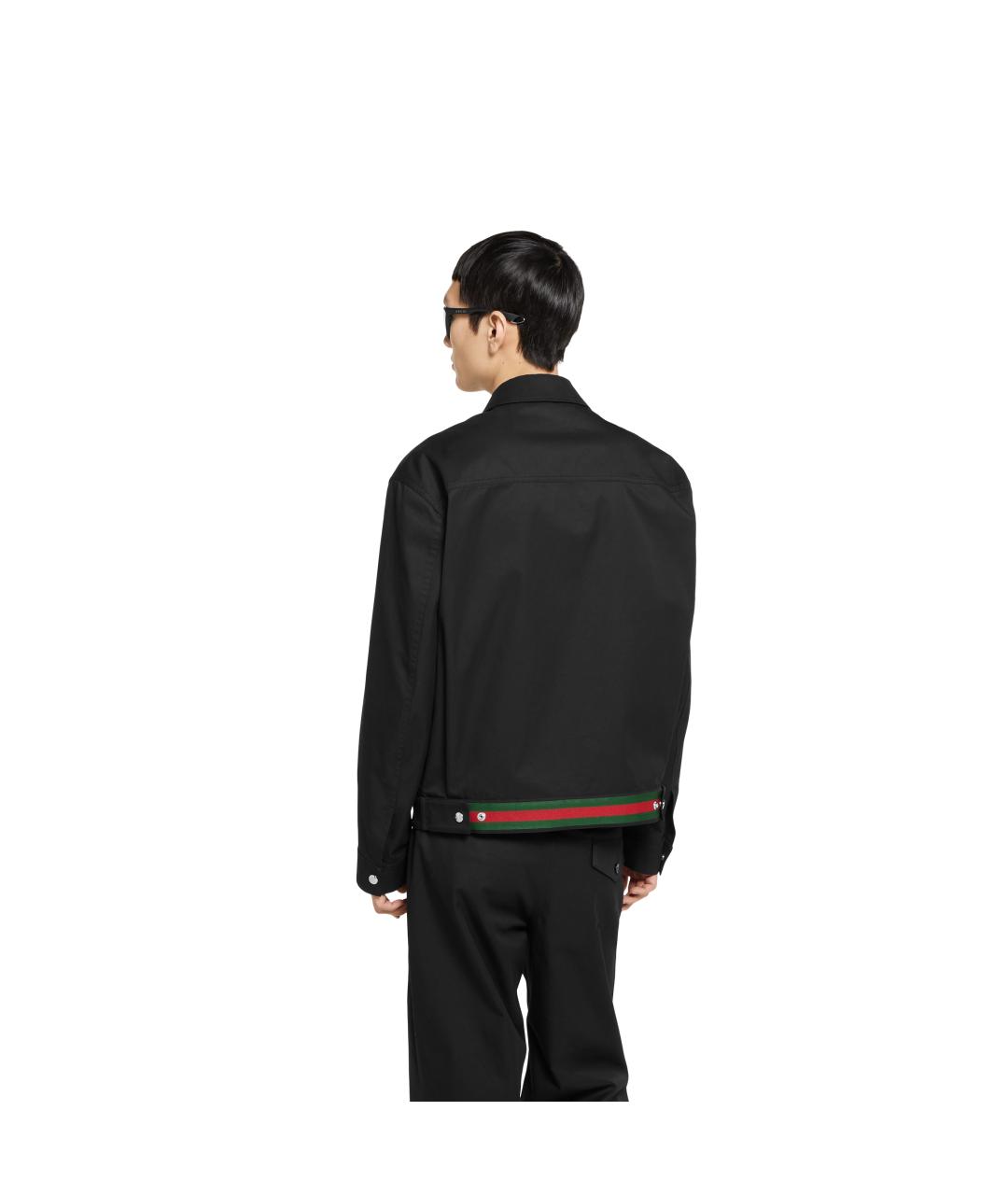 GUCCI Черная хлопковая куртка, фото 4