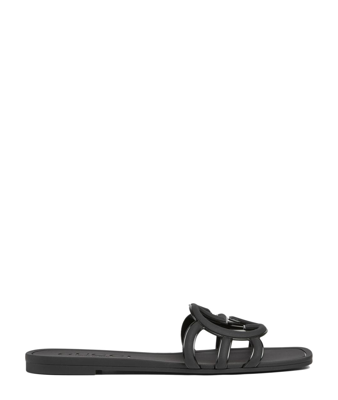 GUCCI Черные шлепанцы, фото 1