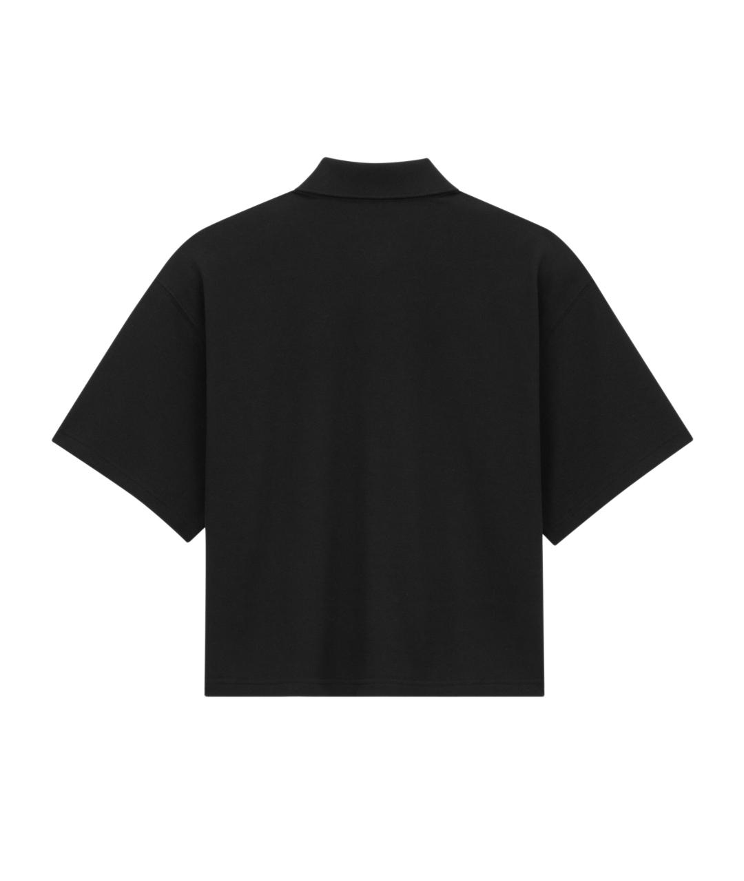 SAINT LAURENT Черная хлопковая футболка, фото 2