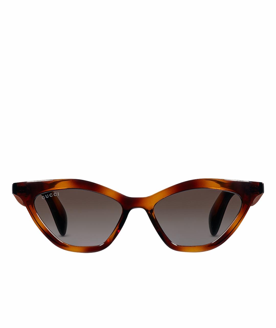 GUCCI Коричневые солнцезащитные очки, фото 1