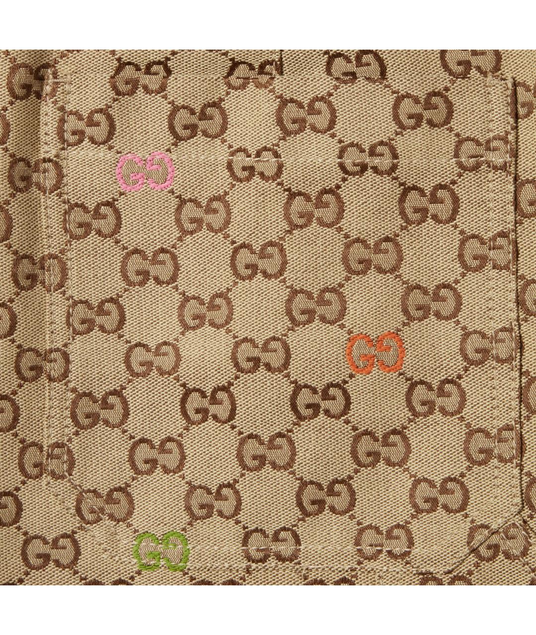 GUCCI Бежевые хлопковые шорты, фото 3