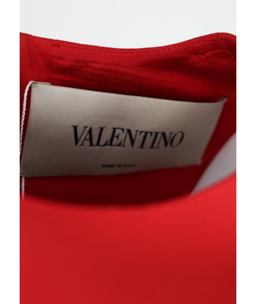 SAINT LAURENT Красное шерстяное повседневное платье, фото 4