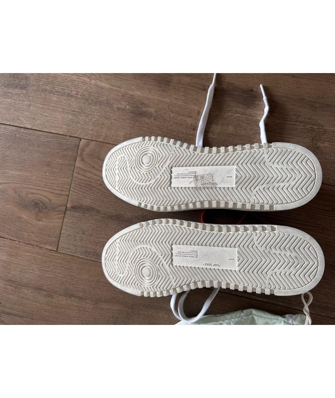 OFF-WHITE Черные замшевые низкие кроссовки / кеды, фото 4