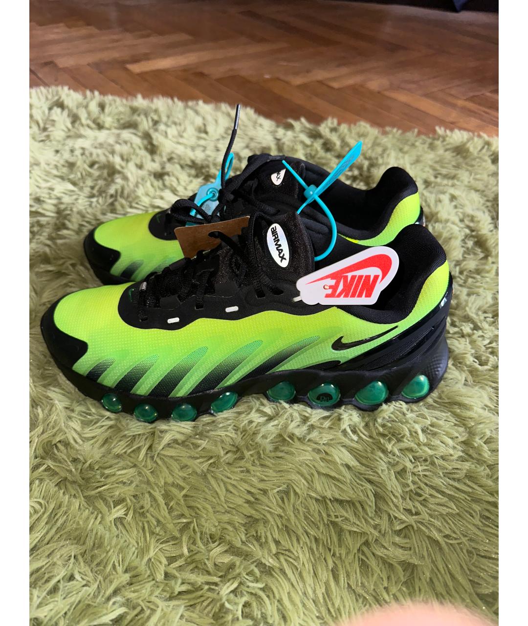 NIKE Зеленые низкие кроссовки / кеды, фото 6