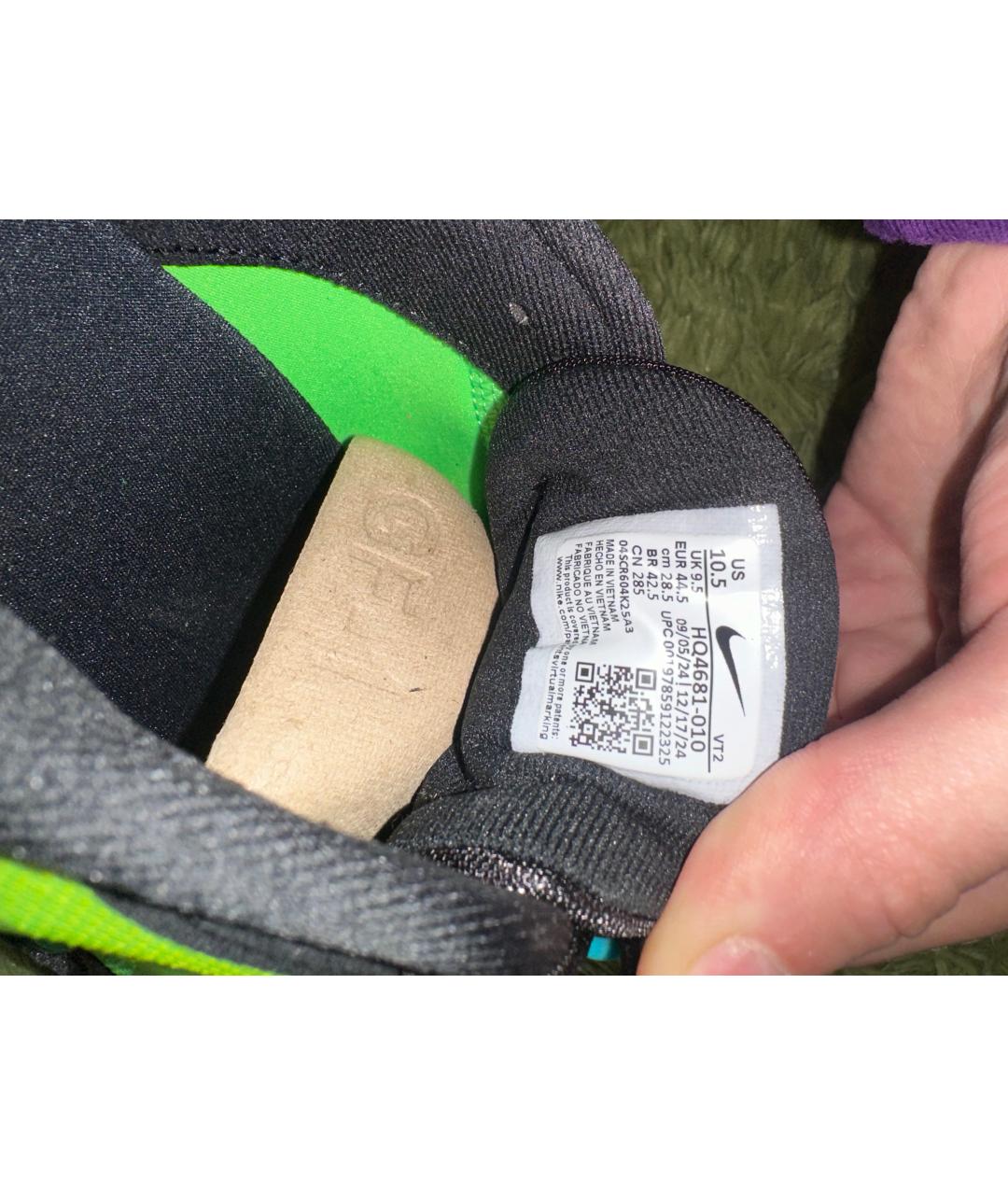 NIKE Зеленые низкие кроссовки / кеды, фото 7