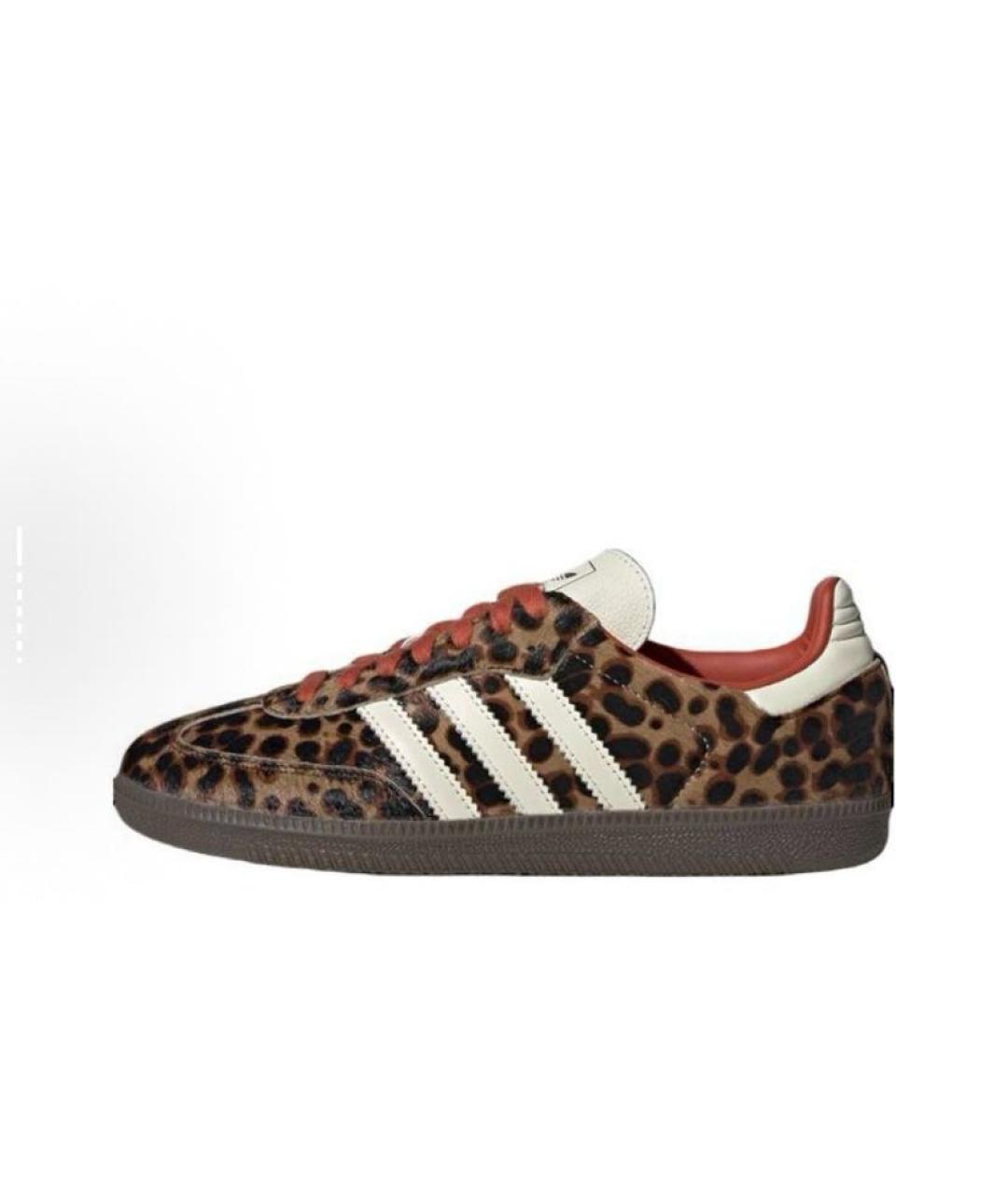 ADIDAS Оранжевое замшевые кроссовки, фото 3