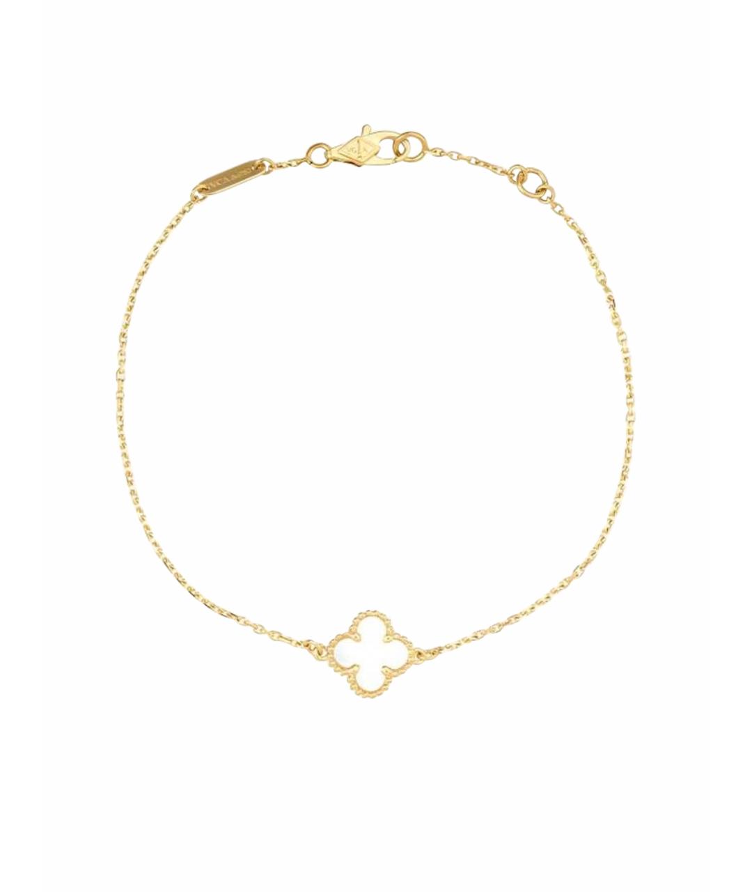 VAN CLEEF & ARPELS Белый браслет из желтого золота, фото 1