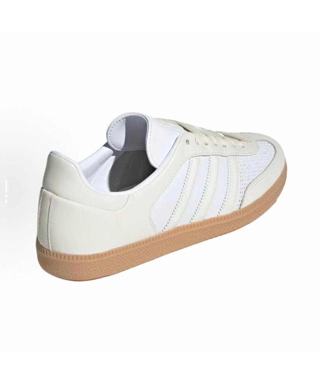 ADIDAS Белые кожаные кроссовки, фото 4