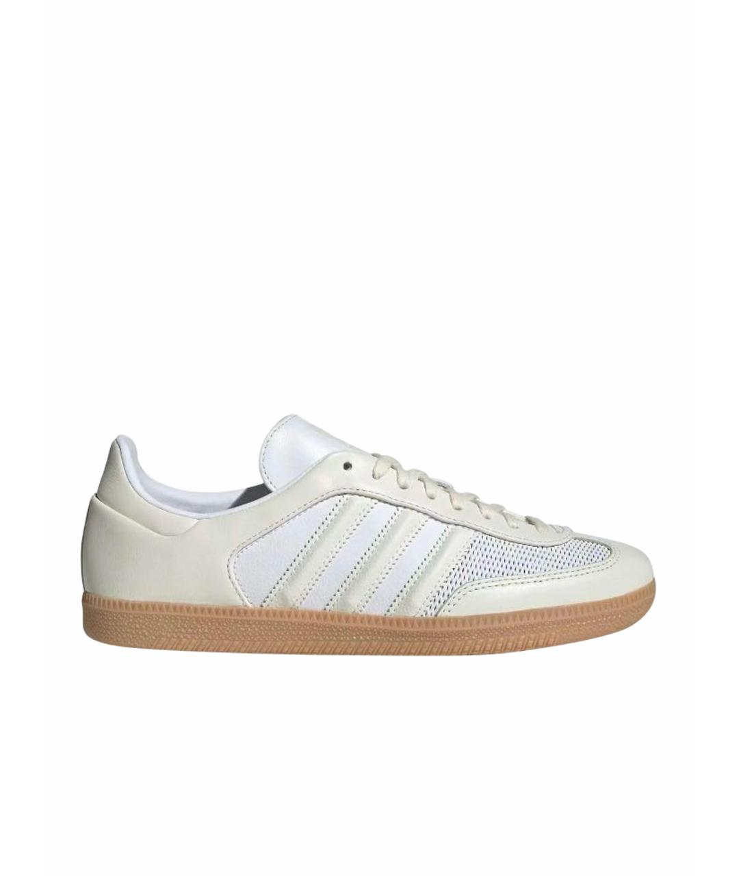 ADIDAS Белые кожаные кроссовки, фото 1