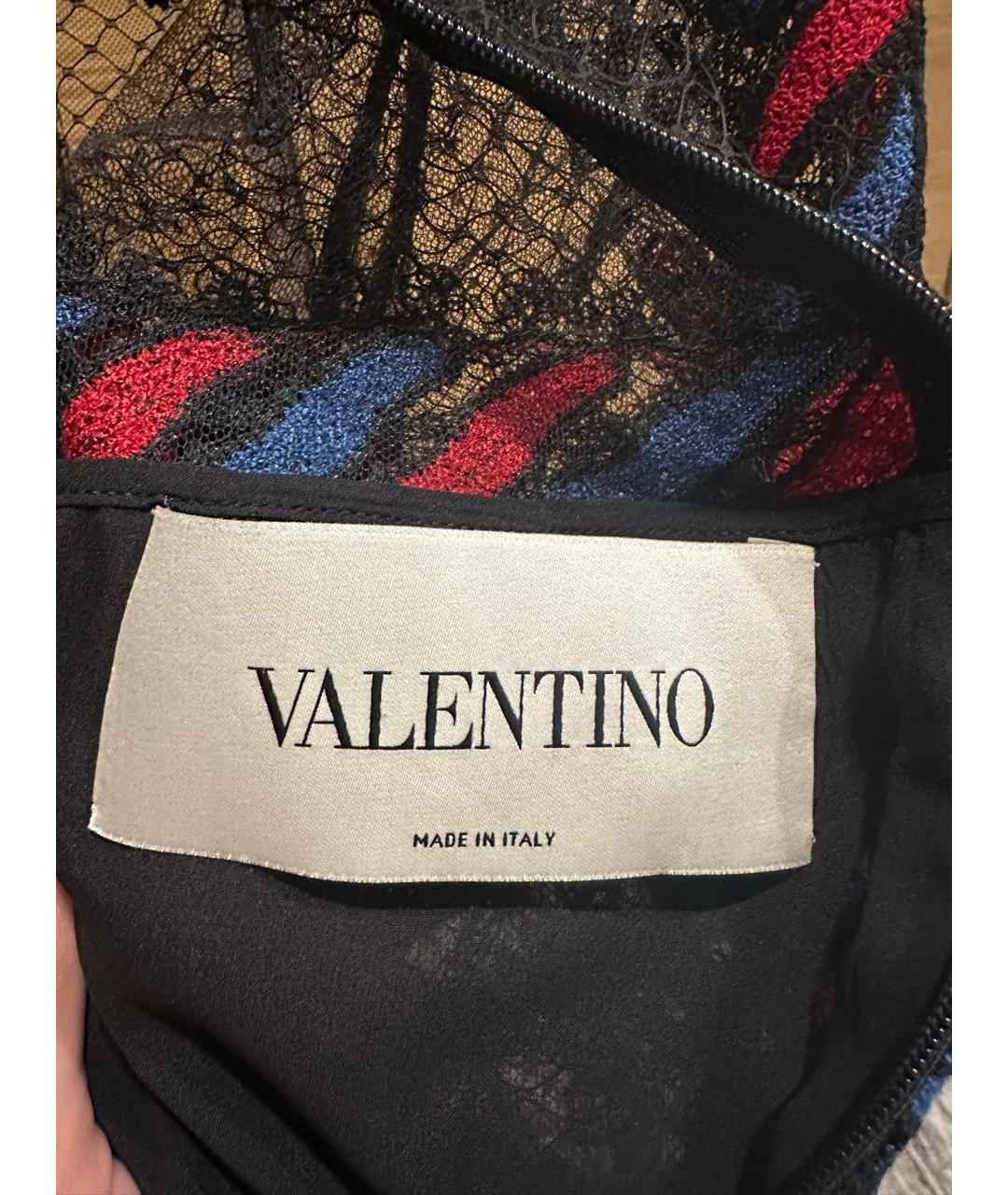 VALENTINO Мульти полиамидовое коктейльное платье, фото 4