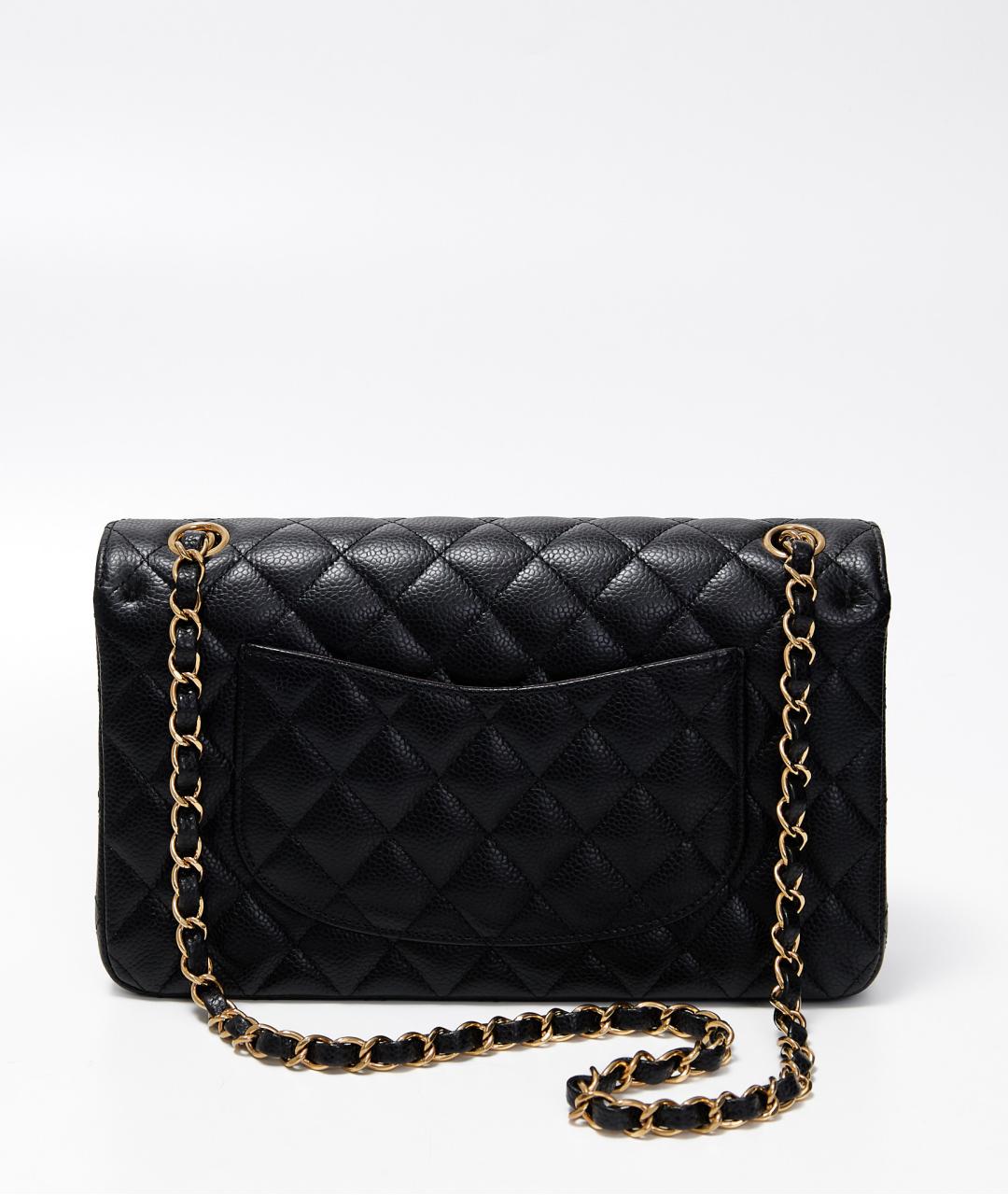 CHANEL Черная кожаная сумка через плечо, фото 3