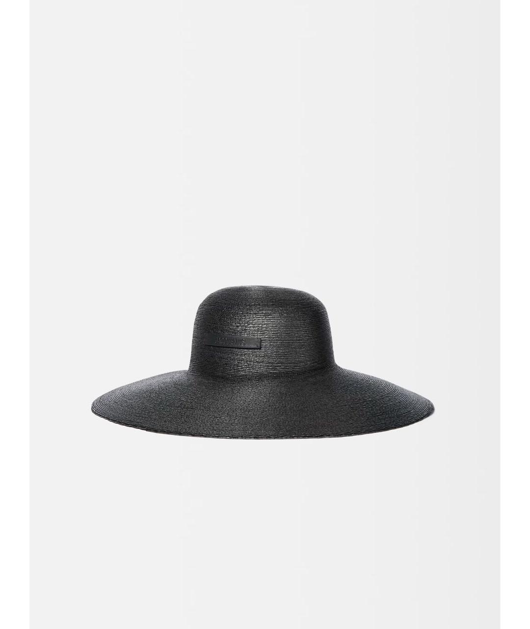 JACQUEMUS Черная соломенная шляпа, фото 5