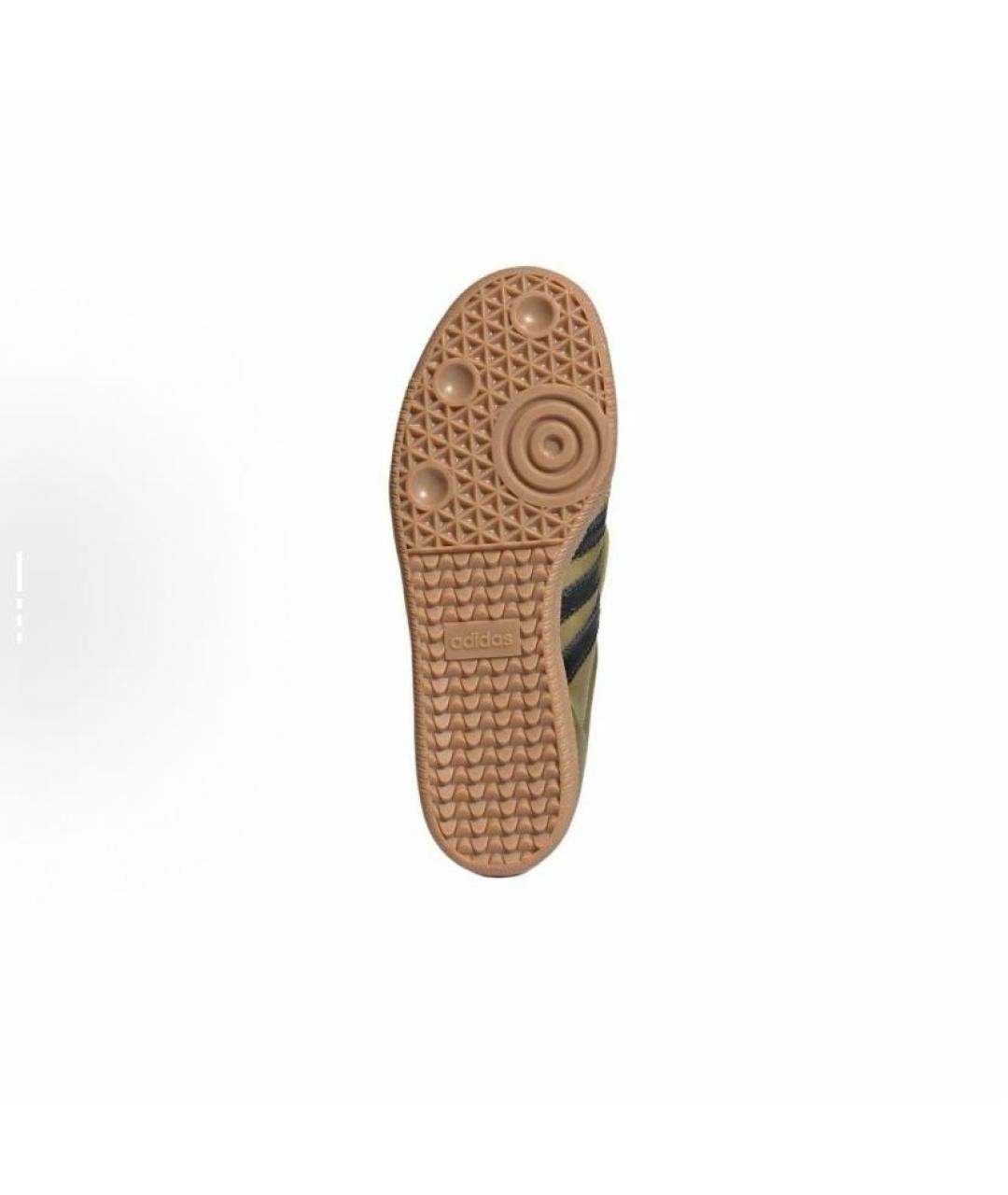 ADIDAS Золотые кожаные кроссовки, фото 5