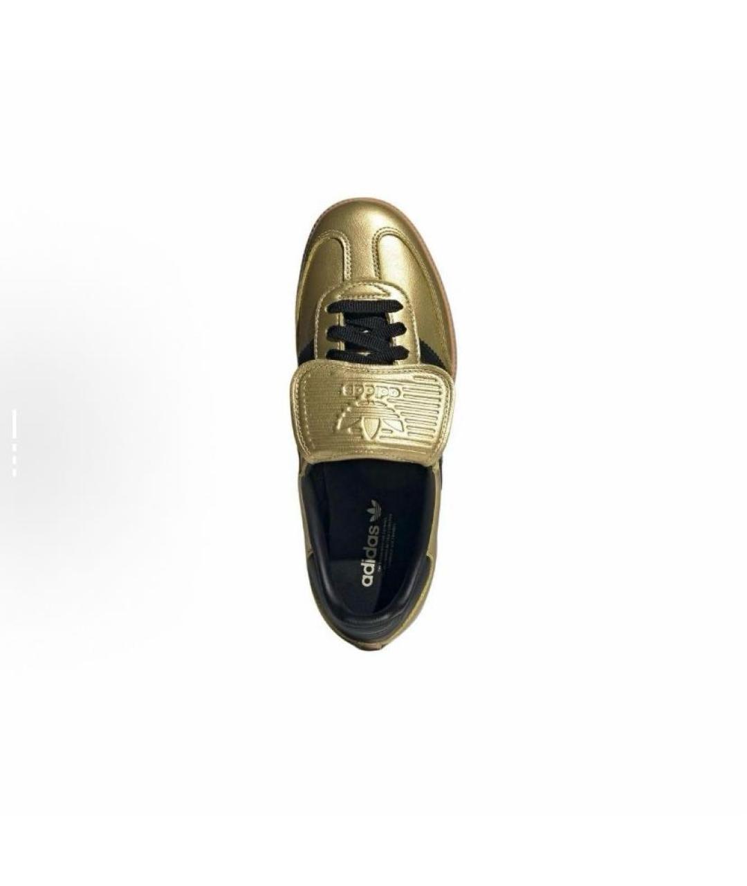 ADIDAS Золотые кожаные кроссовки, фото 4
