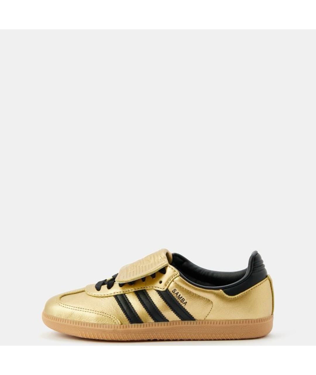ADIDAS Золотые кожаные кроссовки, фото 2