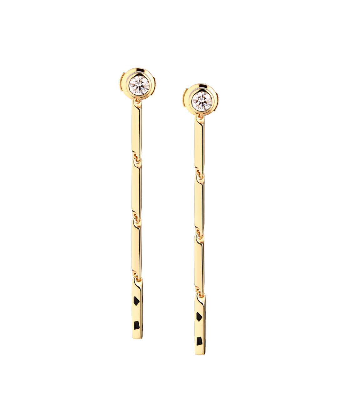 CARTIER Золотые серьги из желтого золота, фото 1