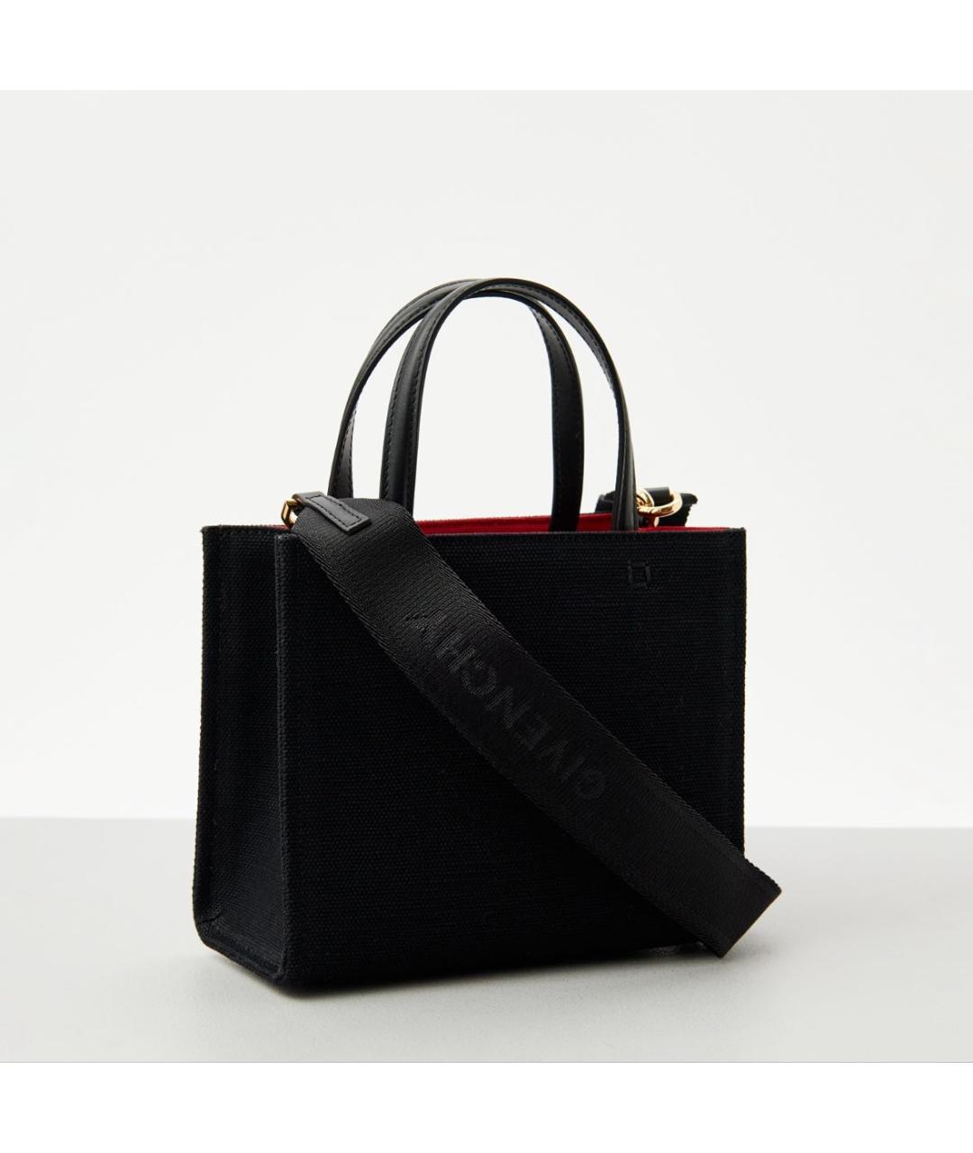 GIVENCHY Черная хлопковая сумка тоут, фото 2