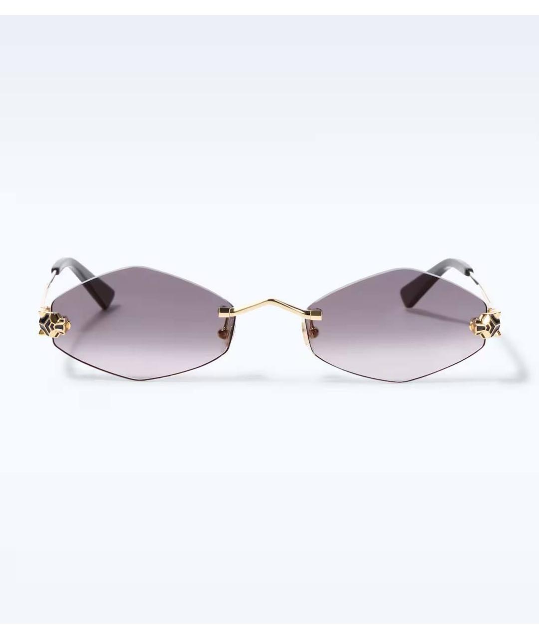 CARTIER Серые металлические солнцезащитные очки, фото 4
