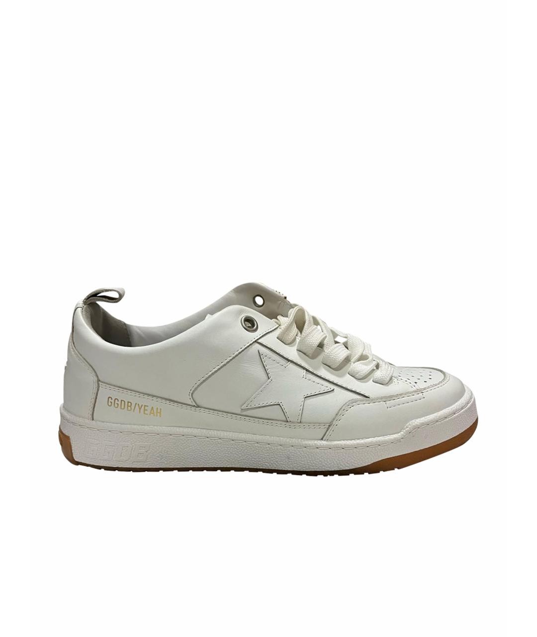 GOLDEN GOOSE DELUXE BRAND Белые кожаные кеды, фото 1