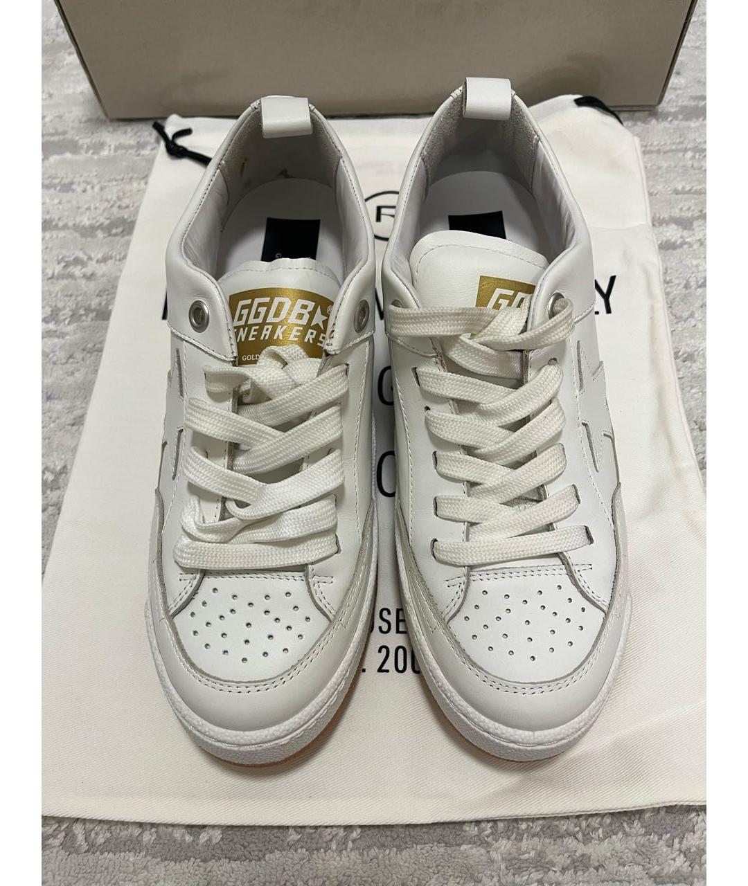 GOLDEN GOOSE DELUXE BRAND Белые кожаные кеды, фото 2