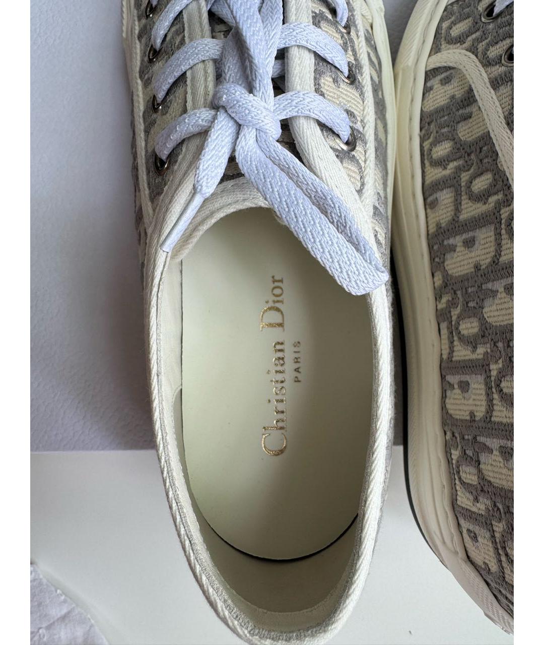 CHRISTIAN DIOR Серые кеды, фото 4