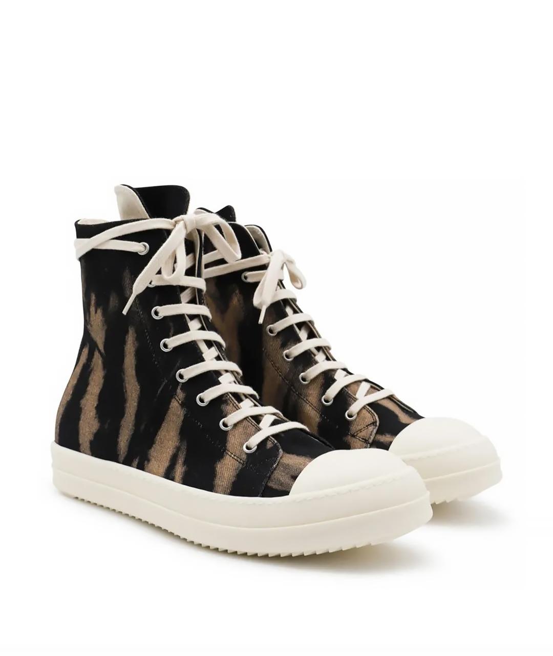 RICK OWENS Черные кеды, фото 7